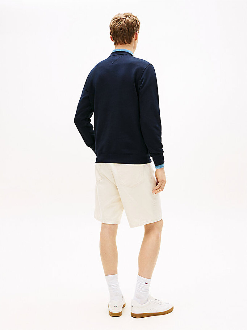 Erkek Global Stripe Sweatshirt Lacivert MW0MW42475DW5