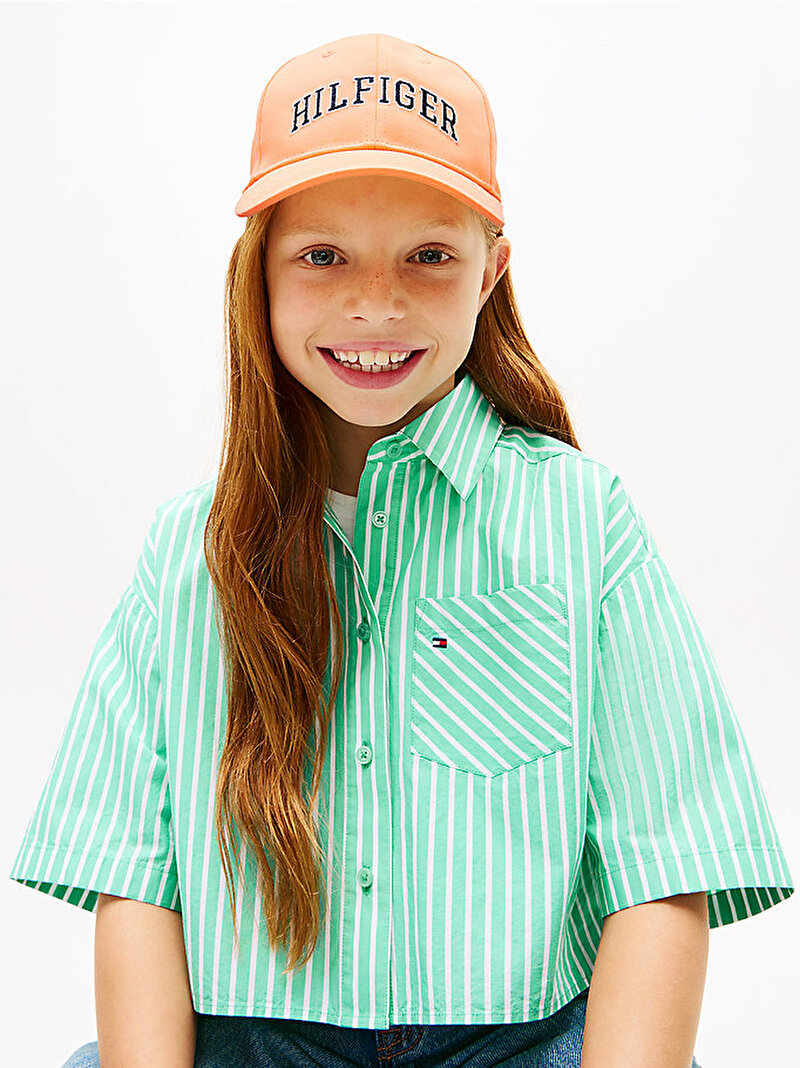 Çocuk Unisex Hilfiger Varsity Şapka Turuncu KA0KA00050SEV