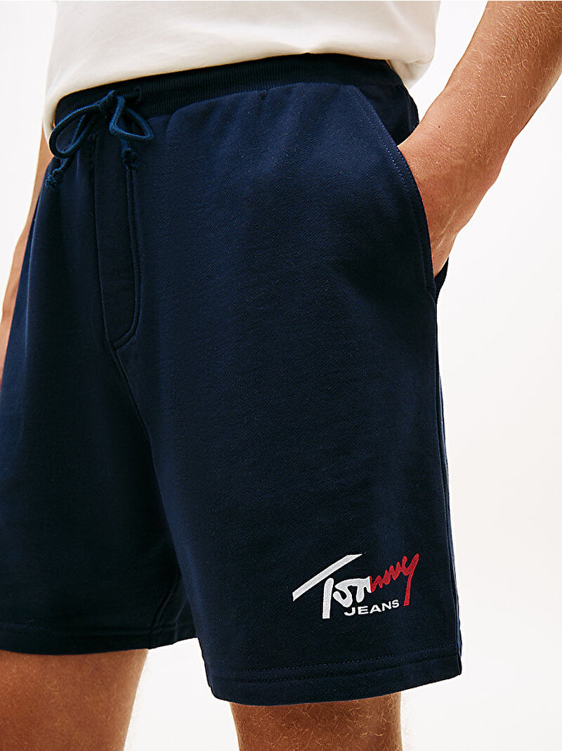Erkek TJM Signature Plaj Şortu Lacivert DM0DM23017C1G