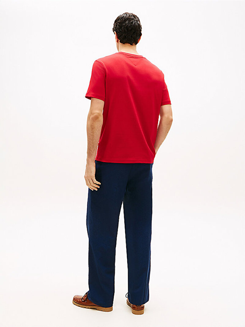 Erkek Brand Love Text T-shirt Kırmızı MW0MW42367XLD