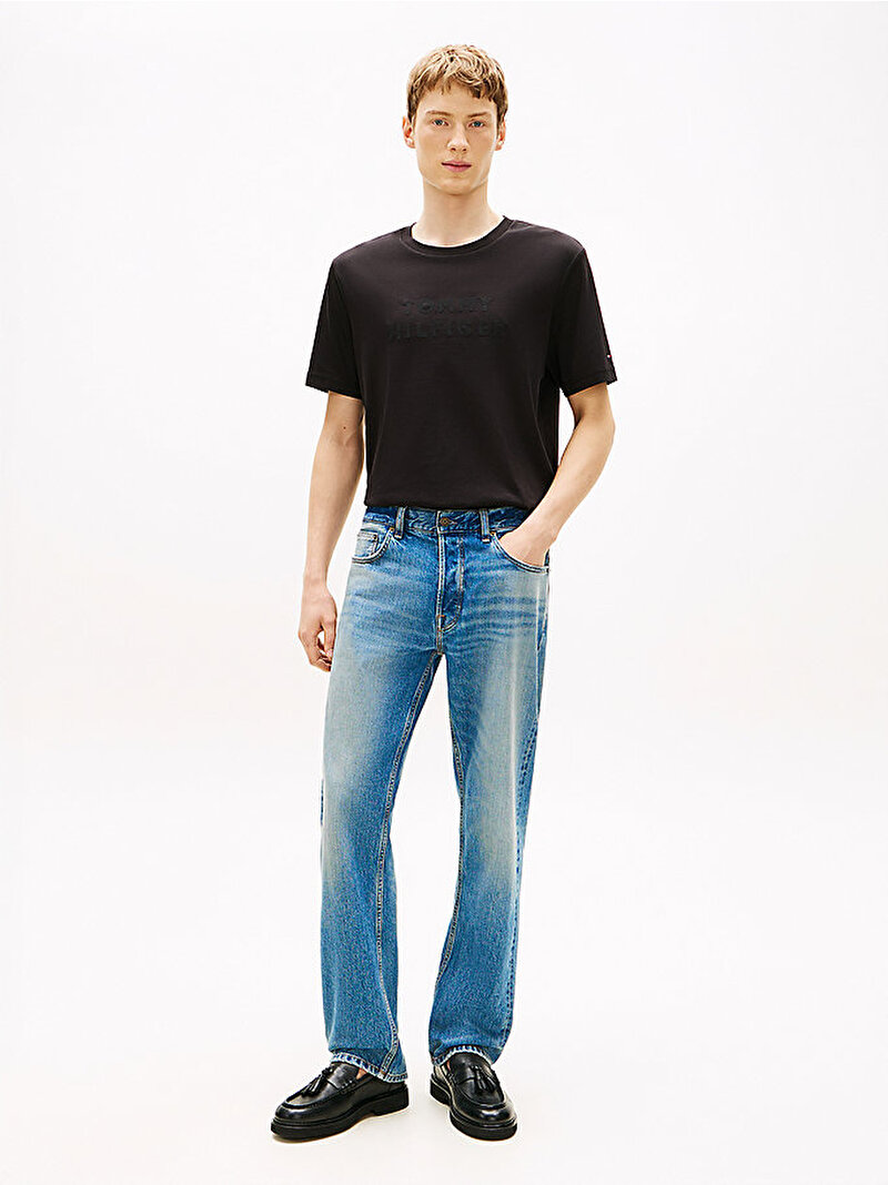 Erkek Mix Media Interlock T-shirt Siyah MW0MW42380BDS