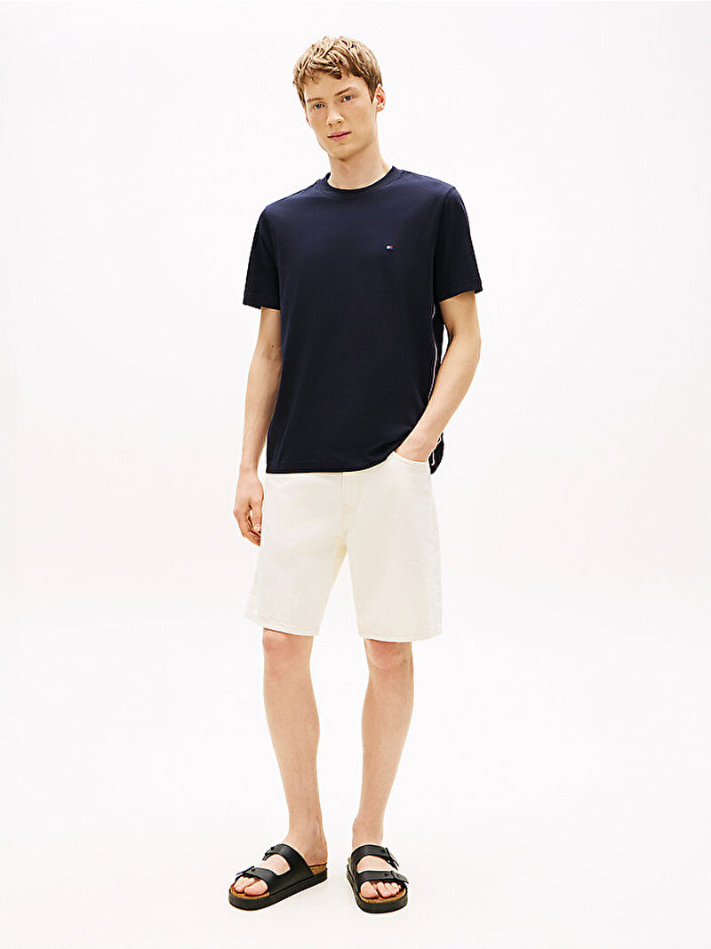 Erkek Global Stripe T-shirt Lacivert MW0MW42393DW5