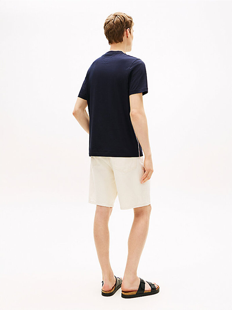 Erkek Global Stripe T-shirt Lacivert MW0MW42393DW5