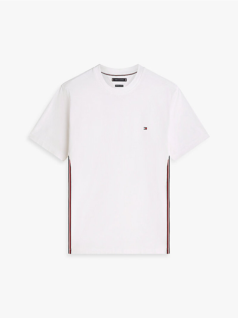 Erkek Global Stripe T-shirt Beyaz MW0MW42393YBR