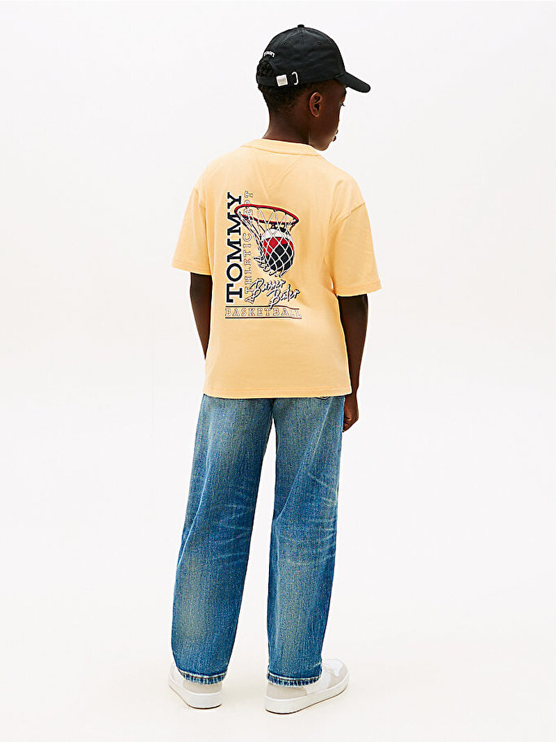 Erkek Çocuk Basketball Graphic T-shirt Turuncu KB0KB10194SEV