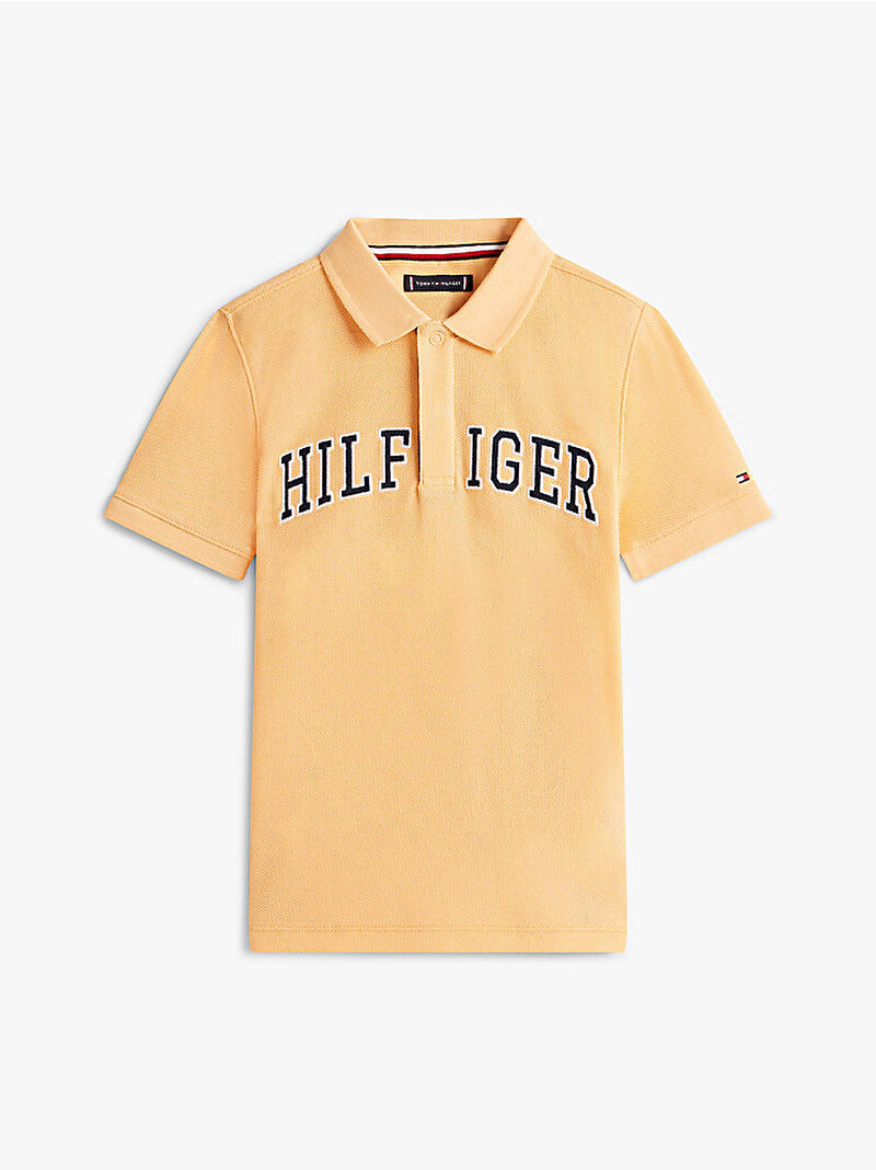 Erkek Çocuk Hilfiger Varsity Polo T-shirt Turuncu KB0KB10231SEV