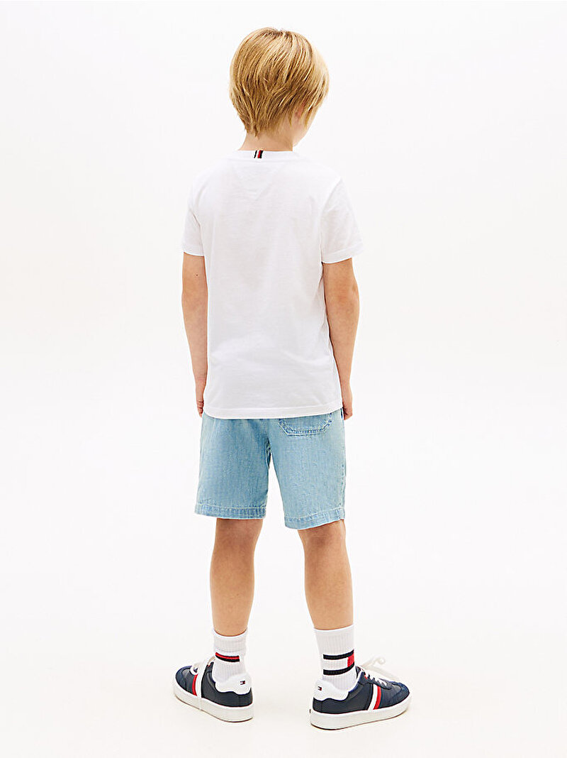 Erkek Çocuk Monogram Graphic T-shirt Beyaz KB0KB10263YBR