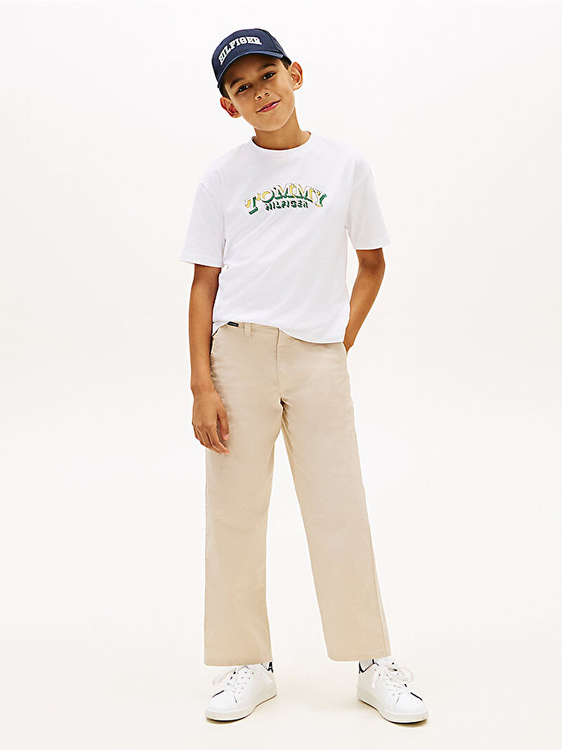 Erkek Çocuk 3D Graphic T-shirt Beyaz KB0KB102670K4