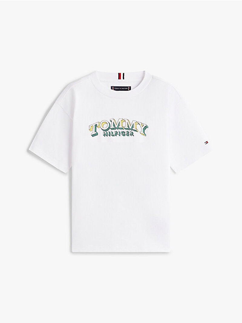 Erkek Çocuk 3D Graphic T-shirt Beyaz KB0KB102670K4