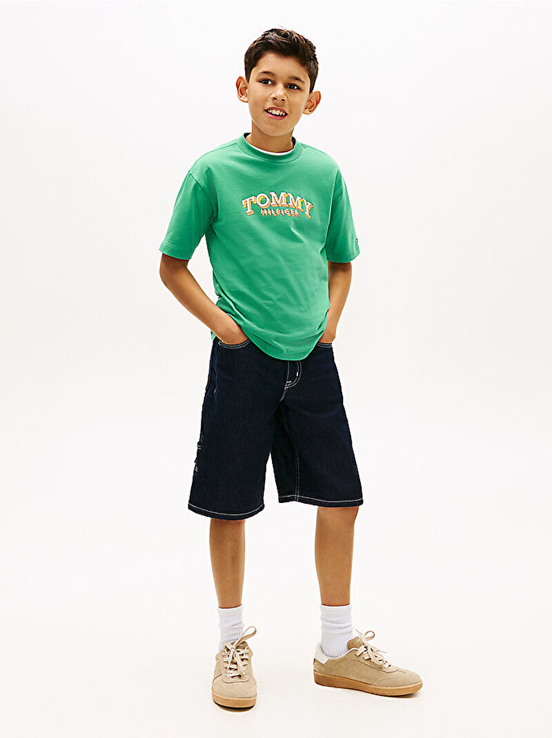 Erkek Çocuk 3D Graphic T-shirt Yeşil KB0KB10267L5Y