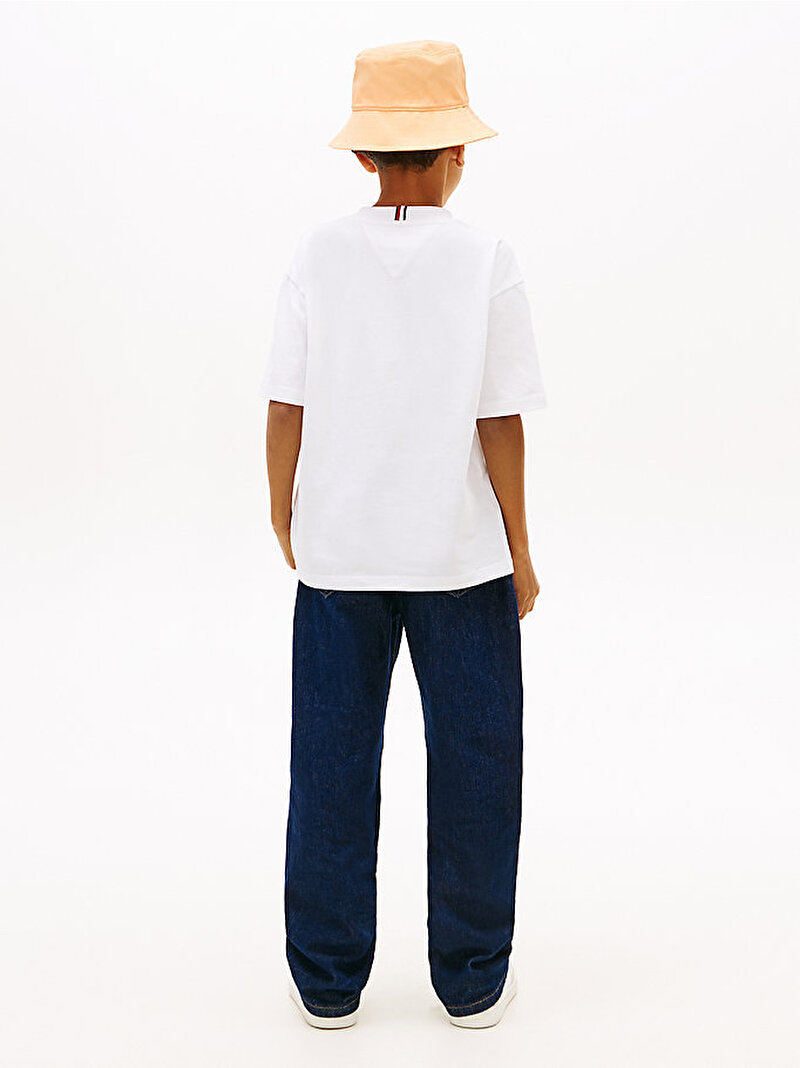 Erkek Çocuk 3D Graphic T-shirt Beyaz KB0KB10267YBR