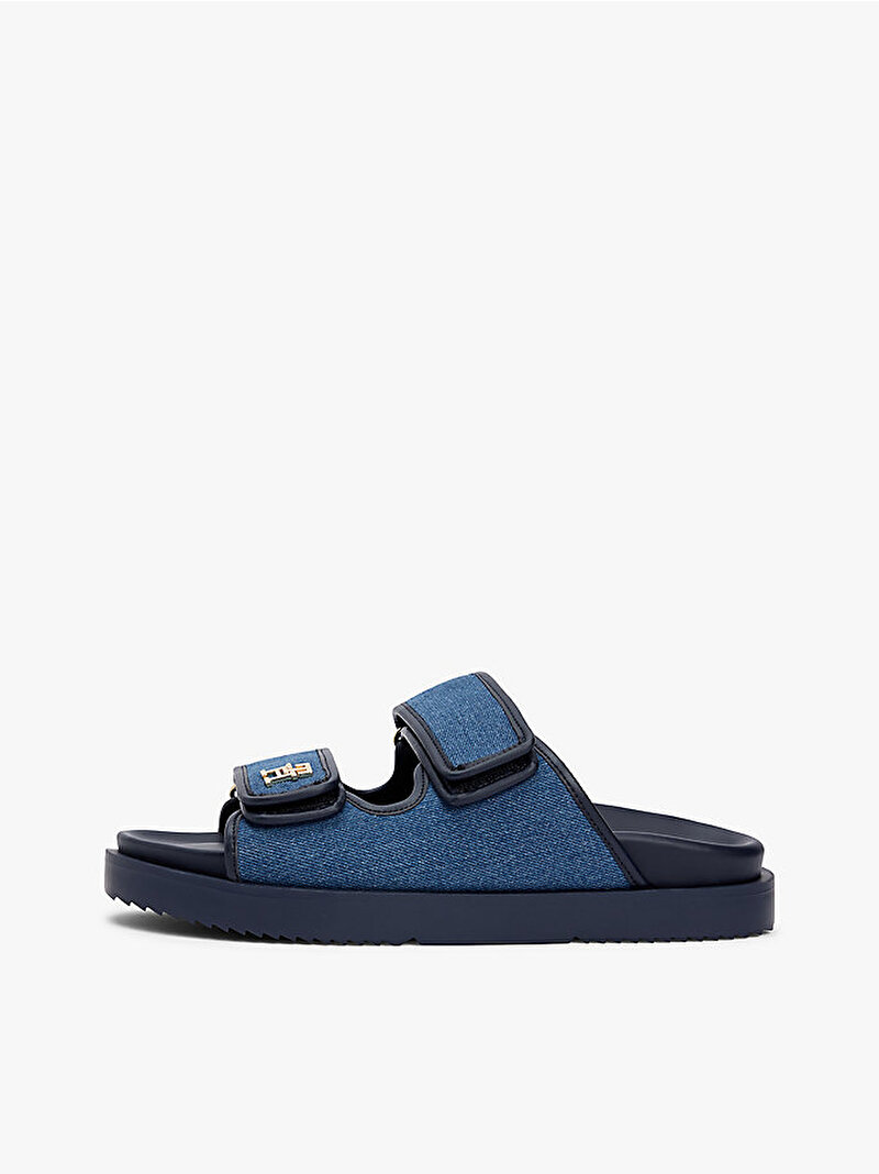 Kadın Double Strap Denim Terlik Mavi FW0FW091231CD