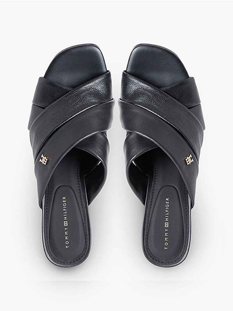 Kadın Elevated Mid Topuklu Terlik Siyah FW0FW09278BDS