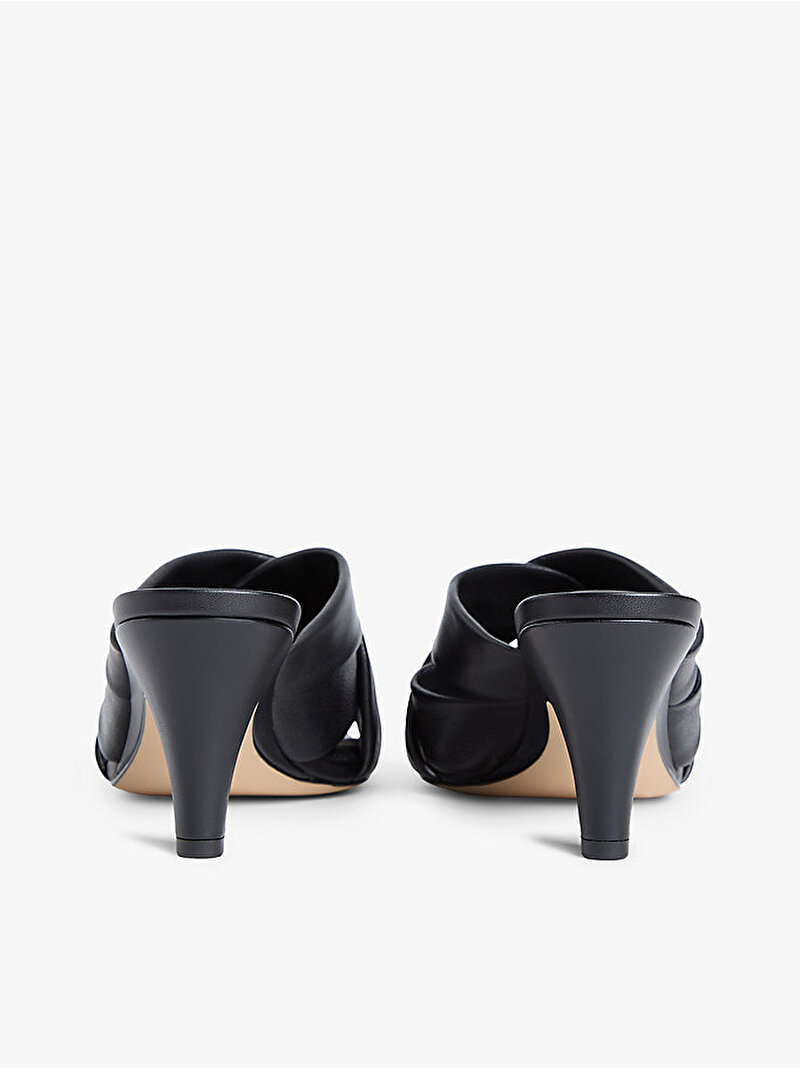 Kadın Elevated Mid Topuklu Terlik Siyah FW0FW09278BDS