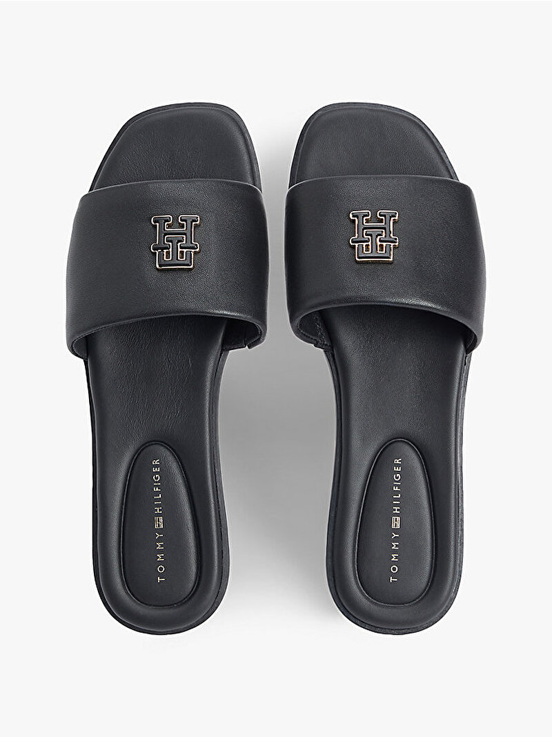 Kadın TH Logo Hardware Terlik Siyah FW0FW09292BDS