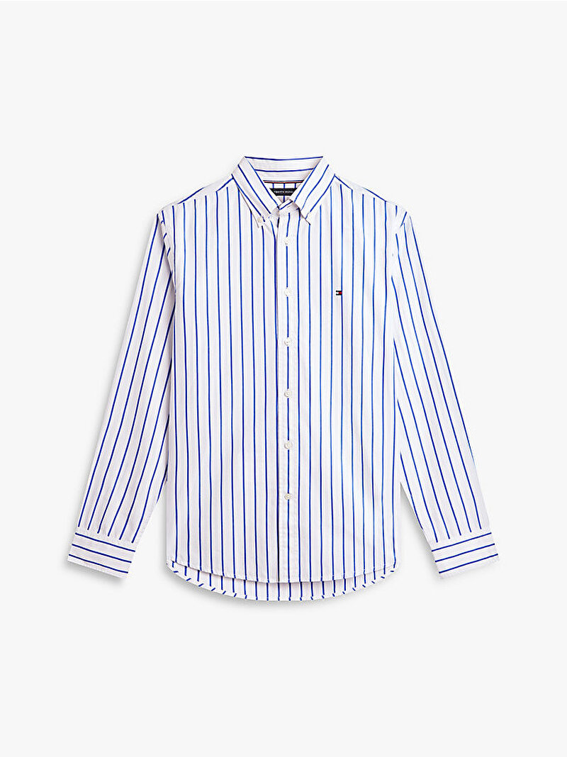 Erkek Flex Poplin Bold Gömlek Beyaz MW0MW424410FA