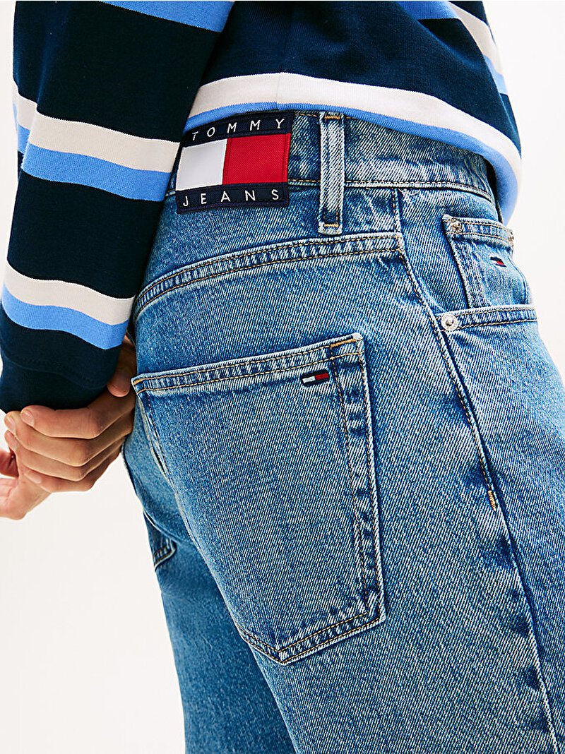 Erkek Arlo Slim Crop Jean Pantolon Mavi DM0DM228631A5