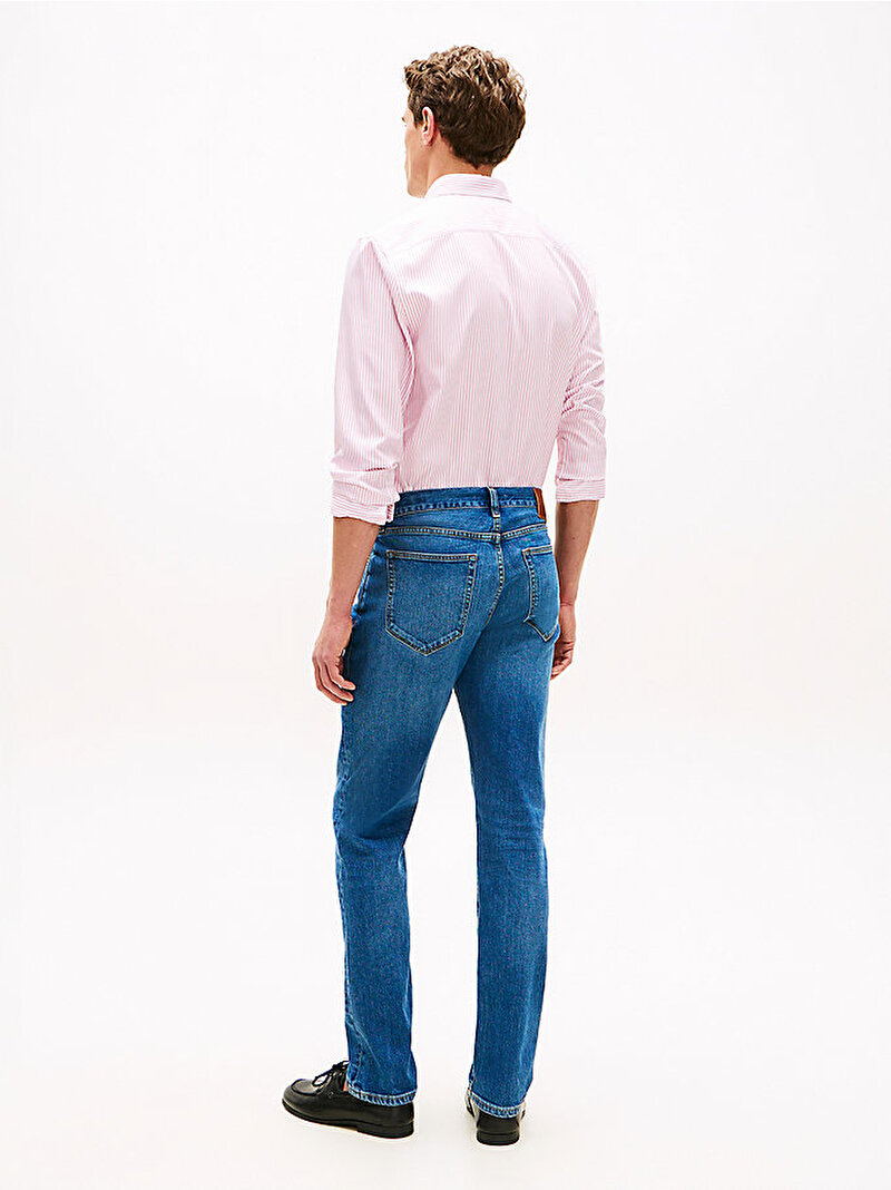 Erkek Slim Straight Denton Jean Pantolon Mavi MW0MW423171A7