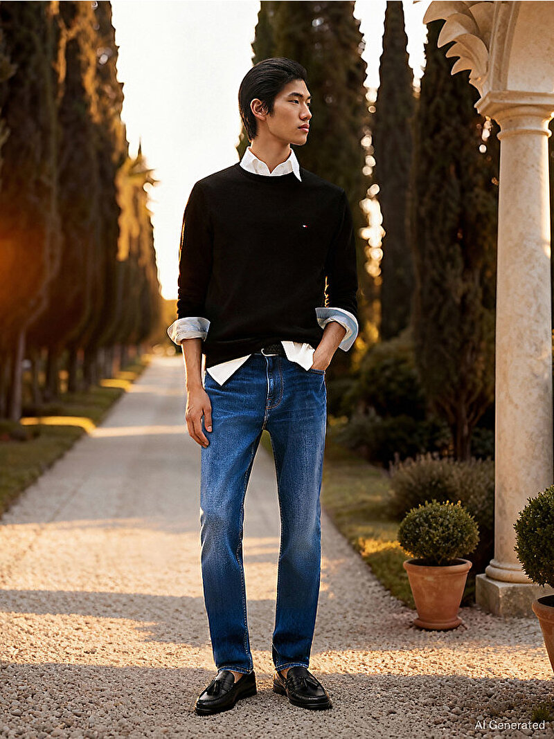 Erkek Core Essential Kazak Siyah MW0MW14748BDS