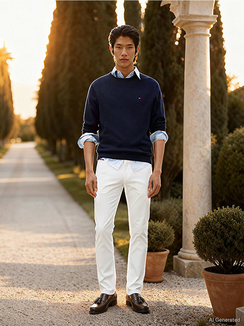 Erkek Core Essential Kazak Lacivert MW0MW14748DW5