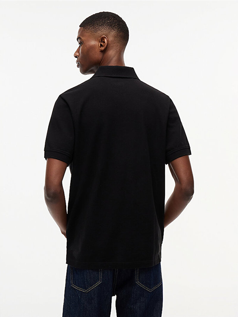 Erkek TJM Regular Essential Polo T-shirt Siyah DM0DM22711BDS