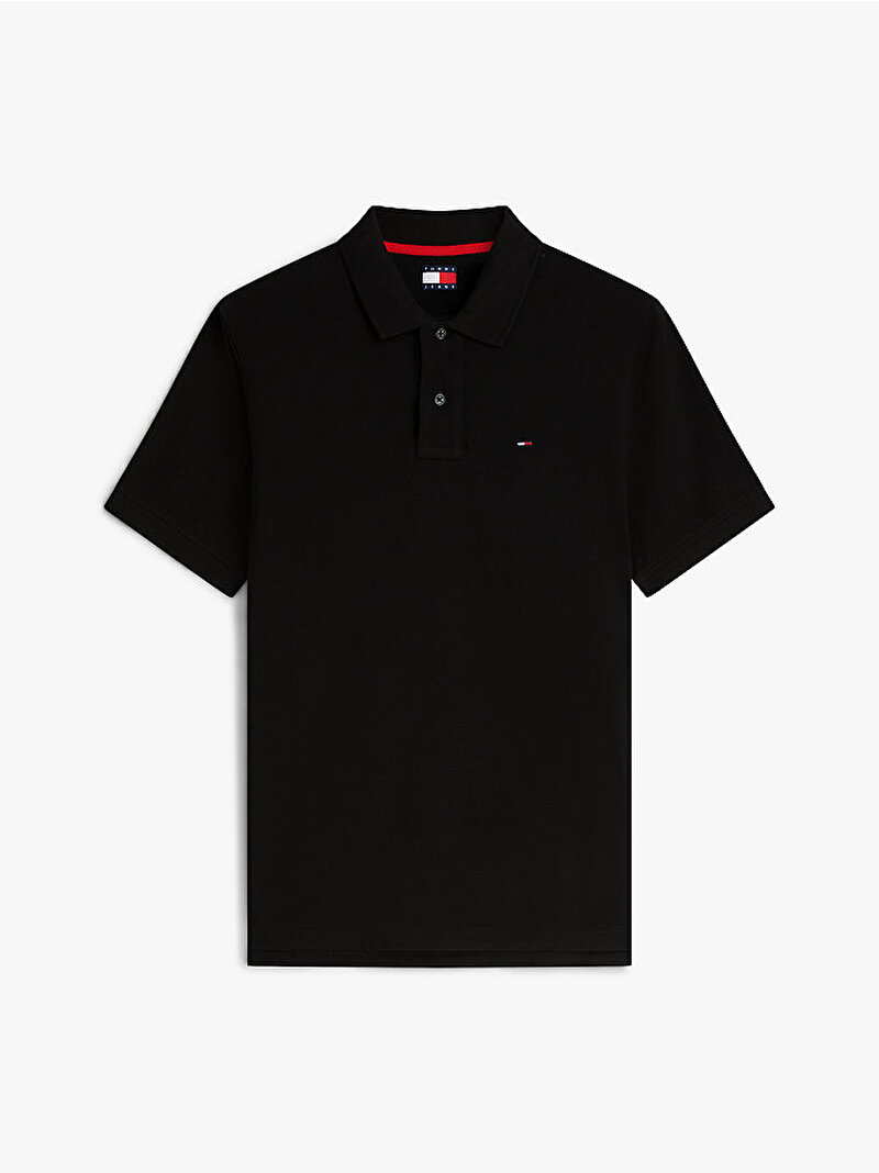 Erkek TJM Regular Essential Polo T-shirt Siyah DM0DM22711BDS