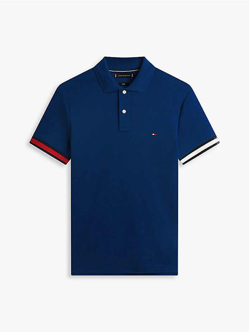 Erkek Cuff Liquid Polo T-shirt Lacivert MW0MW42743DCC