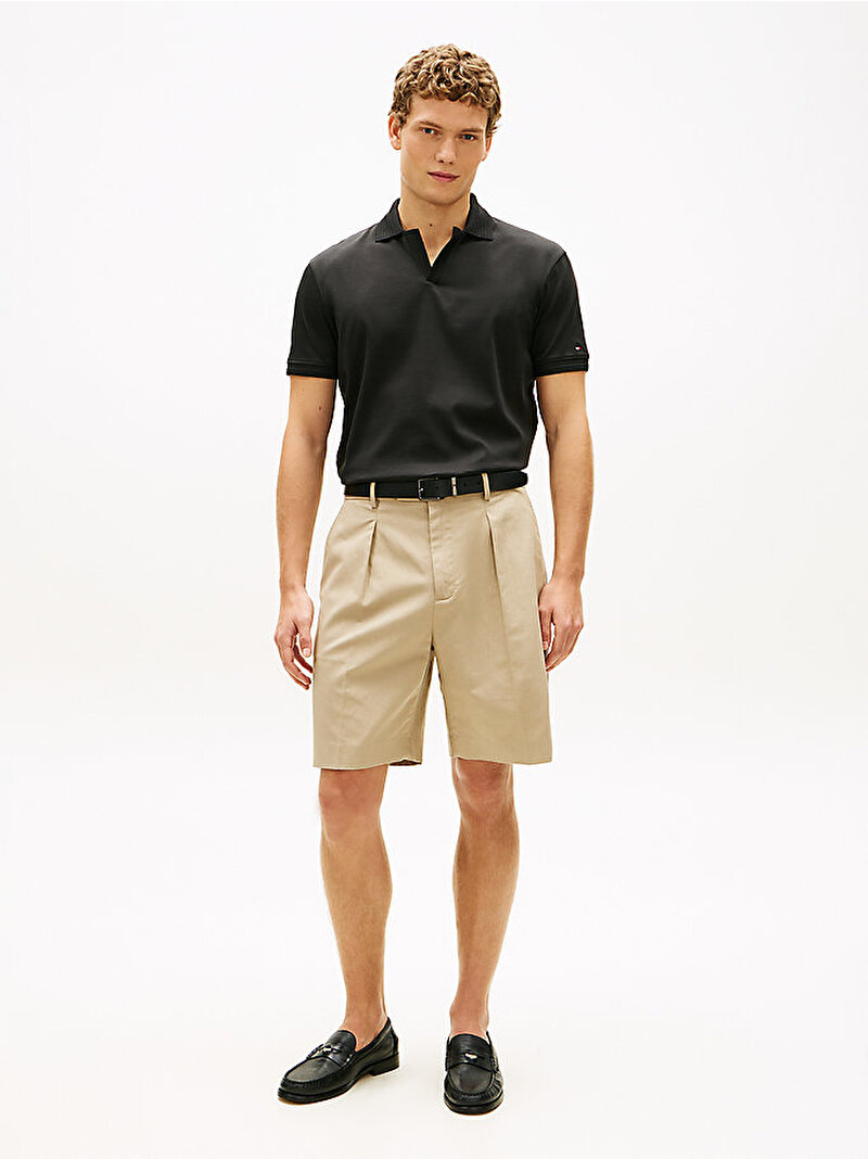 Erkek Collar Intrest Polo T-shirt Siyah MW0MW42745BDS