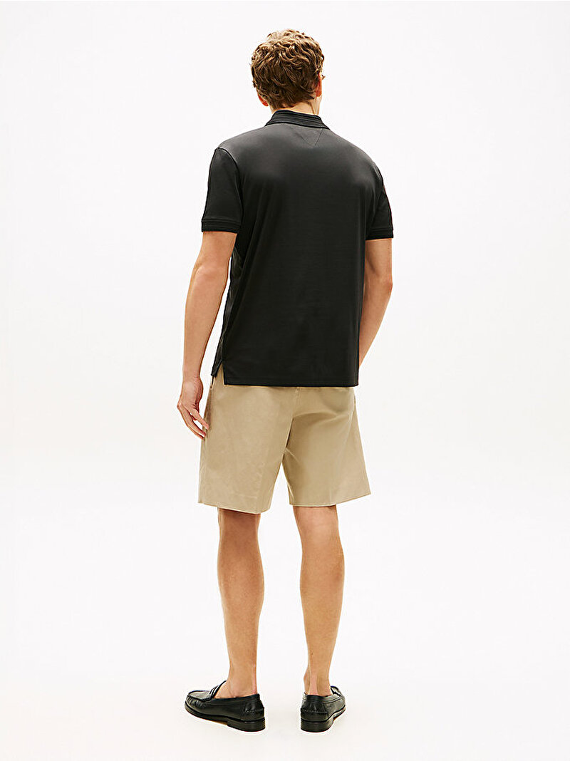 Erkek Collar Intrest Polo T-shirt Siyah MW0MW42745BDS