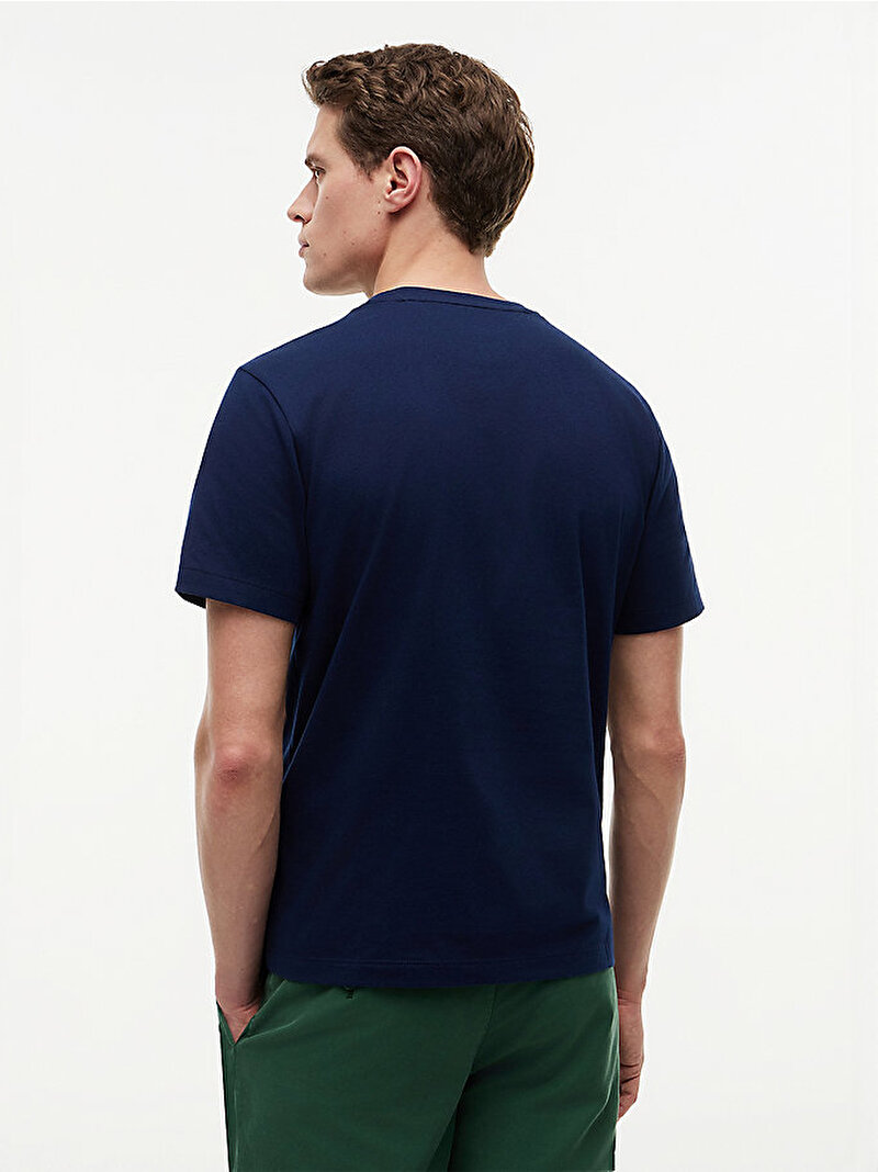 Erkek Essential Seasonal Regular T-shirt Lacivert MW0MW39995DCC