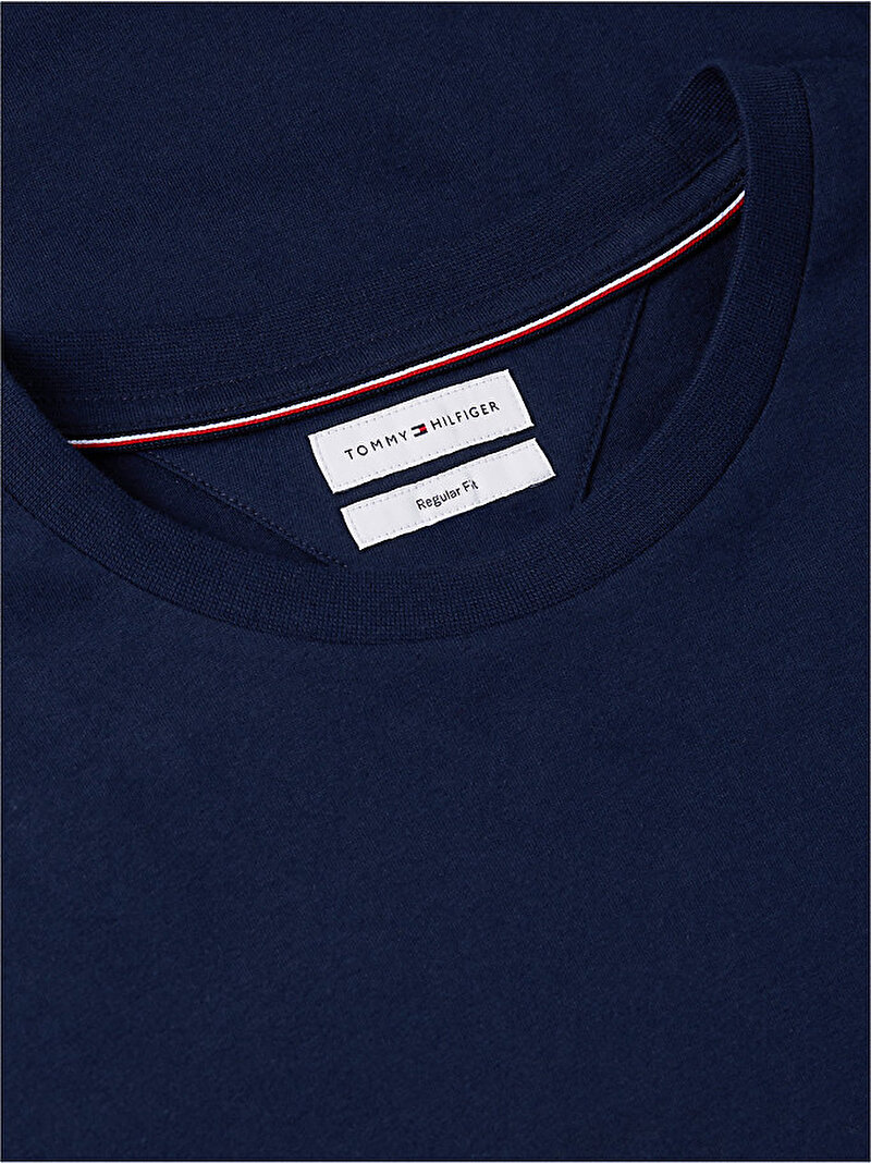 Erkek Essential Seasonal Regular T-shirt Lacivert MW0MW39995DCC