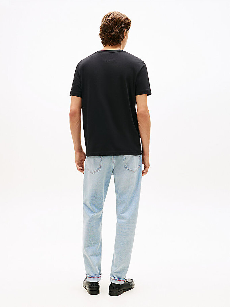 Erkek Brand Love Big T-shirt Siyah MW0MW42369BDS