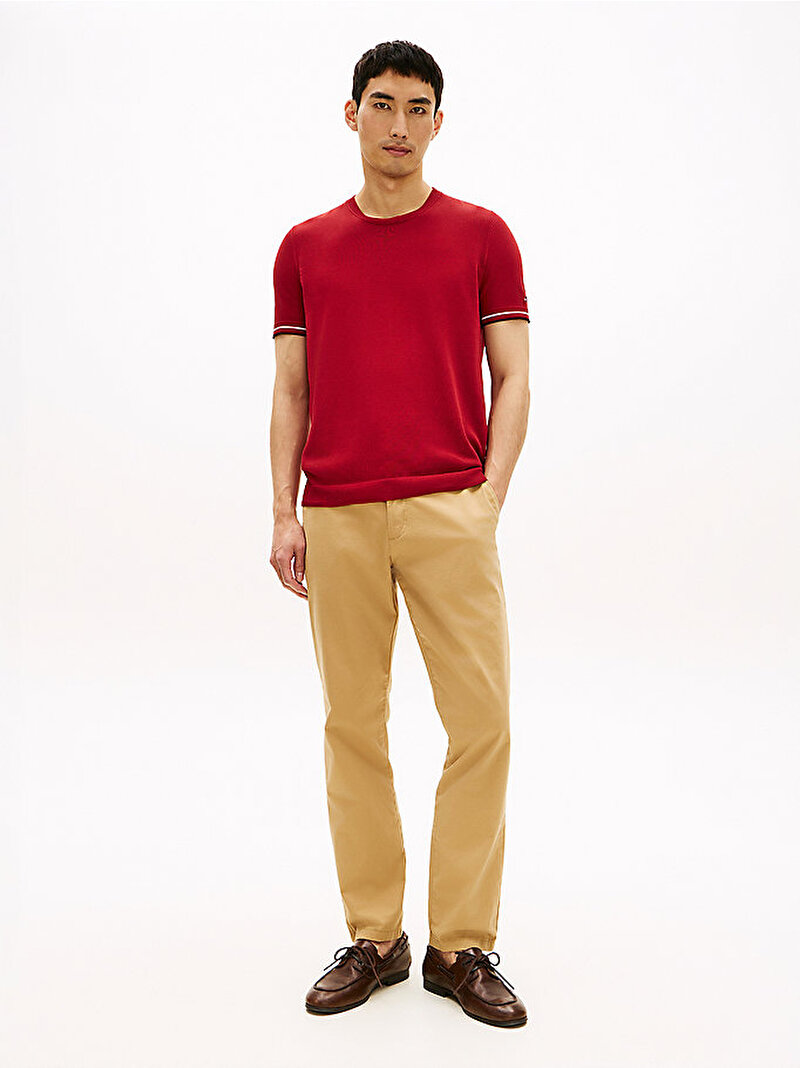 Erkek DC Tech Cotton T-shirt Kırmızı MW0MW42676XMO