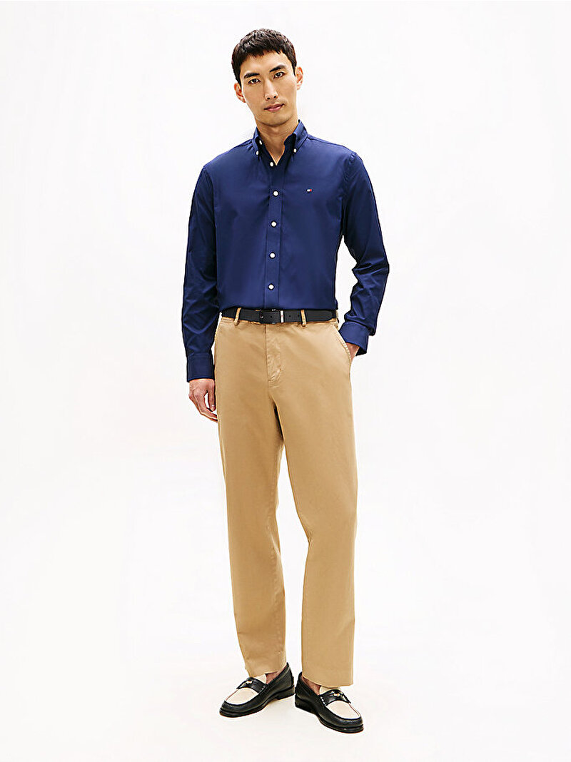 Erkek Performance Poplin Gömlek Lacivert MW0MW41769DCC