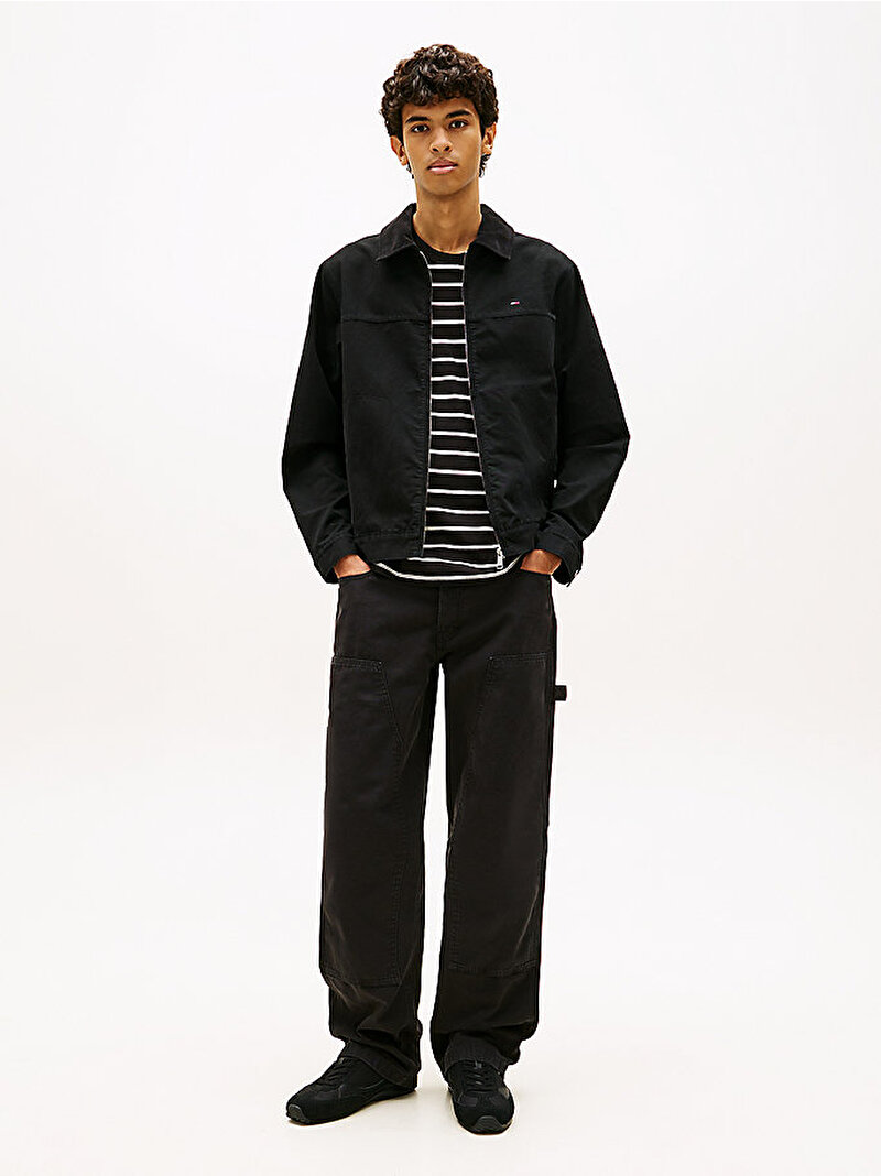 Erkek TJM Regular Cotton Ranch Denim Ceket Siyah DM0DM22743BDS