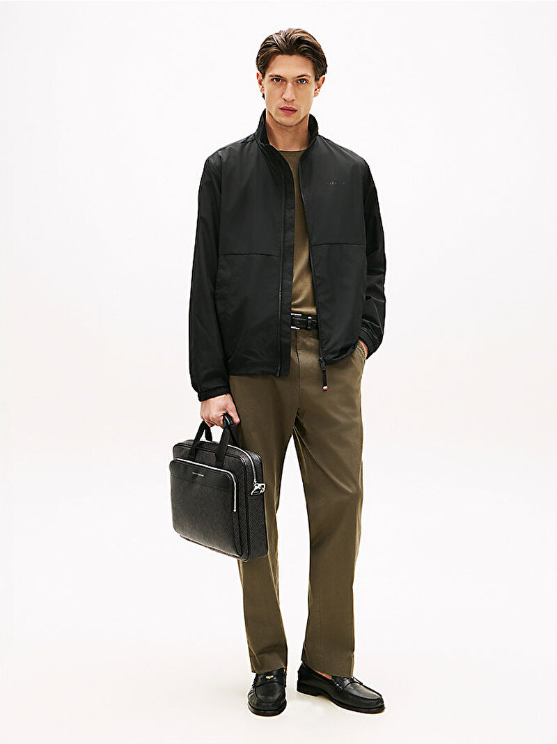 Erkek TH Flag Monogram Laptop Çantası Siyah AM0AM14141BDS