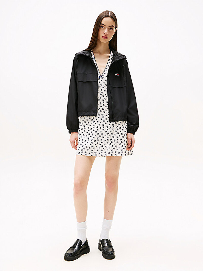 Kadın TJW Essential Rüzgarlık Ceket Siyah DW0DW20672BDS