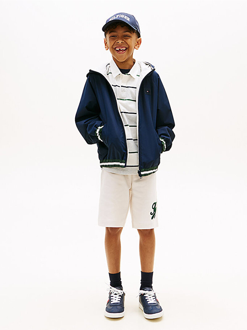 Erkek Çocuk Tommy Hilfiger Reversible Rüzgarlık Ceket Lacivert KB0KB10380C1G