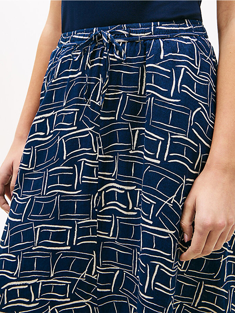 Kadın Essential Flare Midi Etek Lacivert WW0WW507530GY