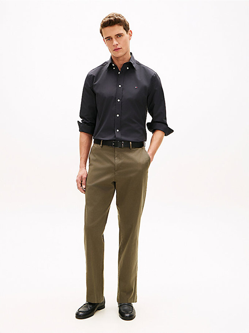 Erkek Performance Poplin Gömlek Siyah MW0MW41769BDS