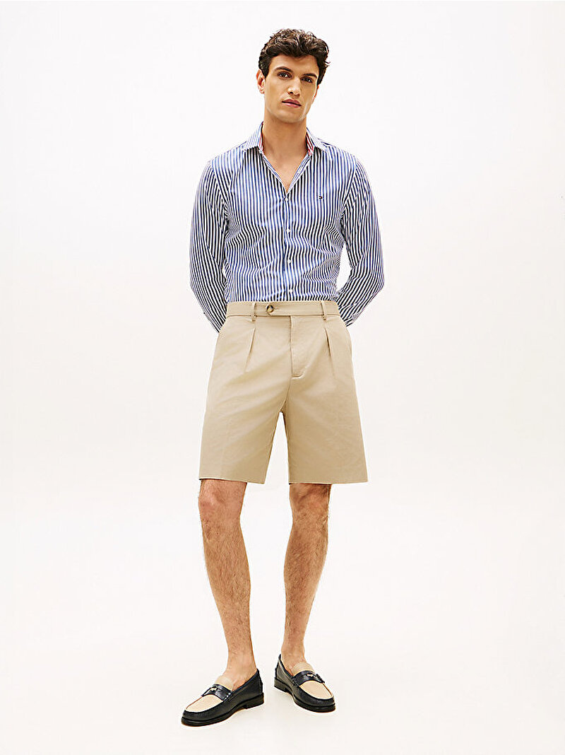 Erkek Bengal Strip Gömlek Mavi MW0MW42928C7G