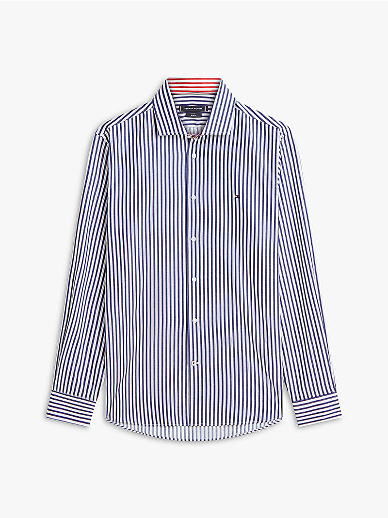 Erkek Bengal Strip Gömlek Mavi MW0MW42928C7G