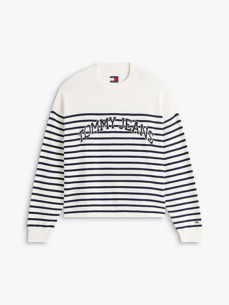 Kadın TJW Varsity Crewneck Kazak Beyaz DW0DW22312YBH