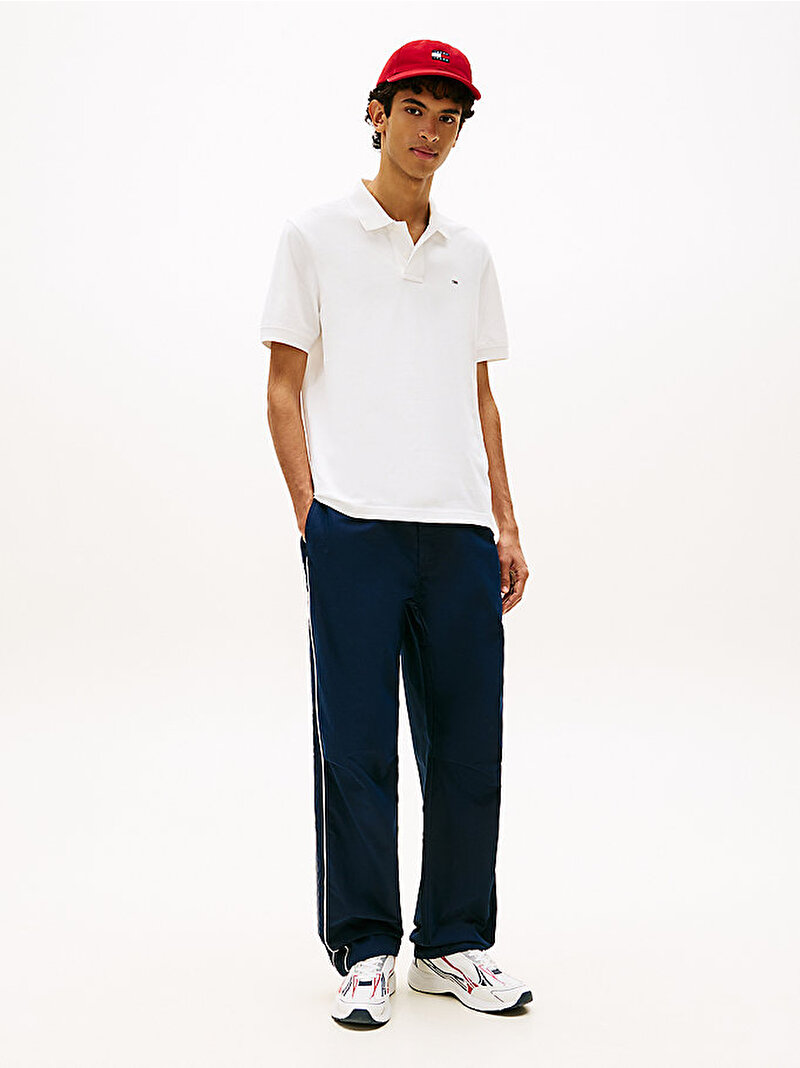 Erkek TJM Regular Eseential Polo T-shirt Ekru DM0DM22711YBL