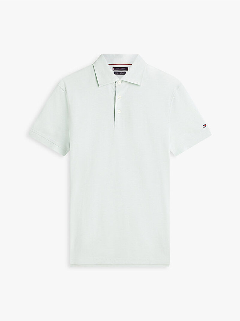 Erkek Wide Spread Collat Polo T-shirt Yeşil MW0MW39768MAI