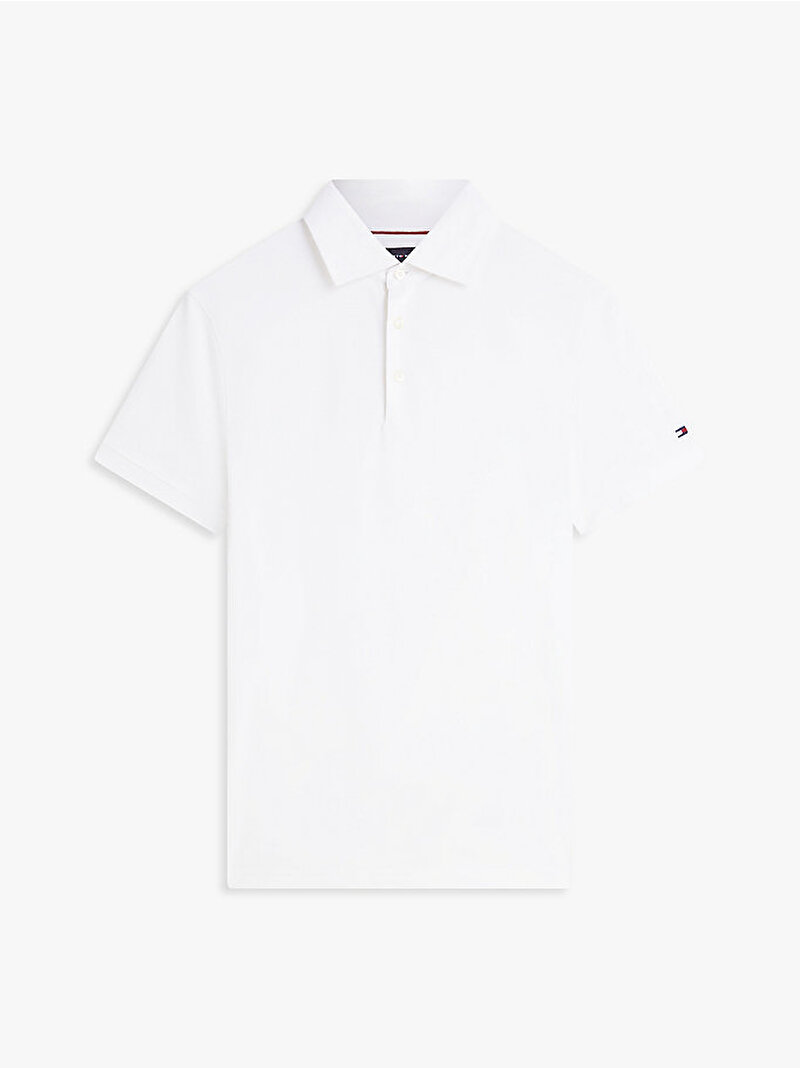 Erkek Wide Spread Collat Polo T-shirt Beyaz MW0MW39768YBS