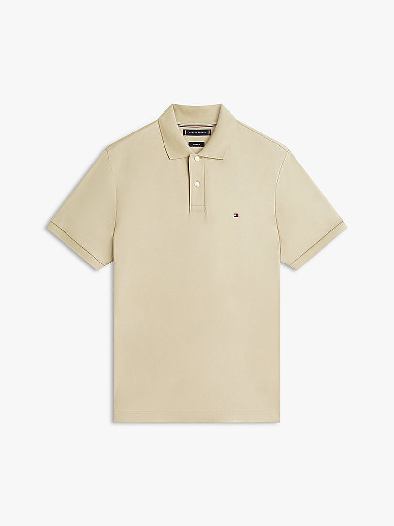 Erkek Liquid Cotton Regular Polo T-shirt Bej MW0MW39994M03