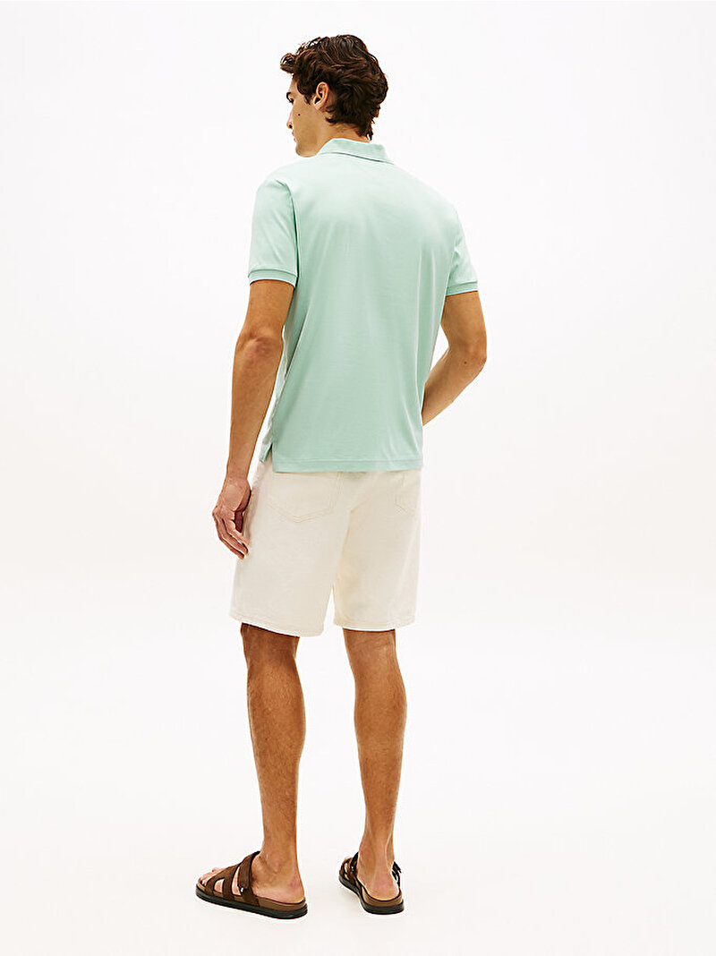 Erkek Liquid Cotton Regular Polo T-shirt Yeşil MW0MW39994MAI