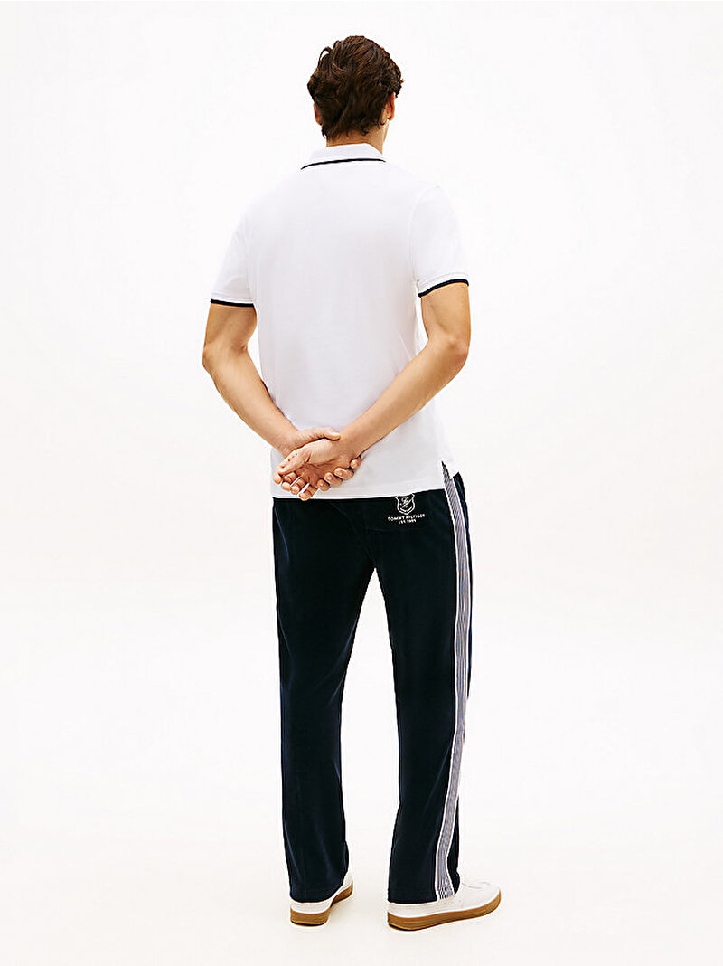 Erkek Pique Undercollar Polo T-shirt Beyaz MW0MW42748YBR