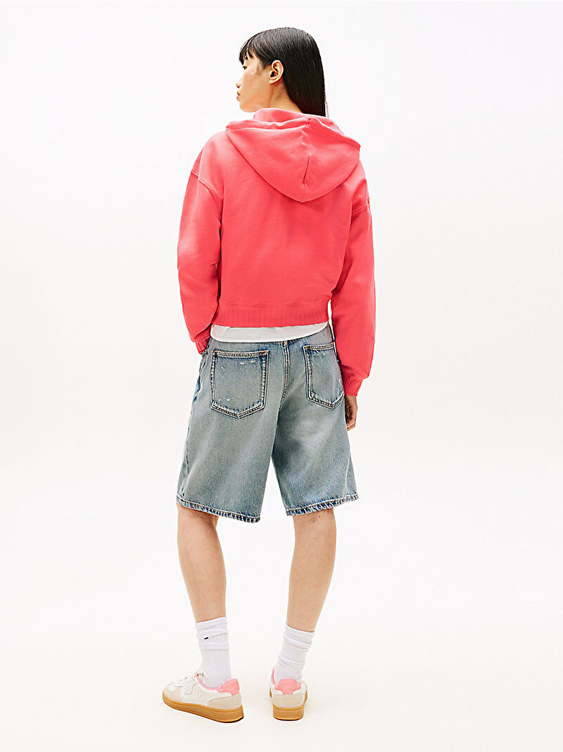 Kadın TJW Boxy Sweatshirt Pembe DW0DW22356TIE